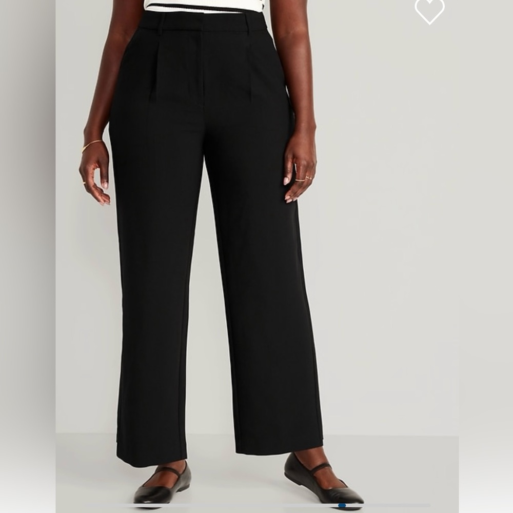 Pleated Wide Leg Trousers